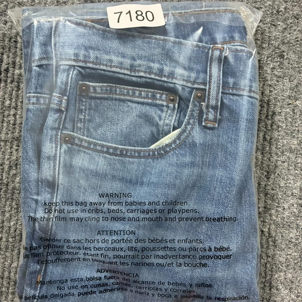 J. Crew Flex Mens Jeans Size 29x32 Blue Denim Slim Stretch Casual Low Rise - Picture 10 of 10